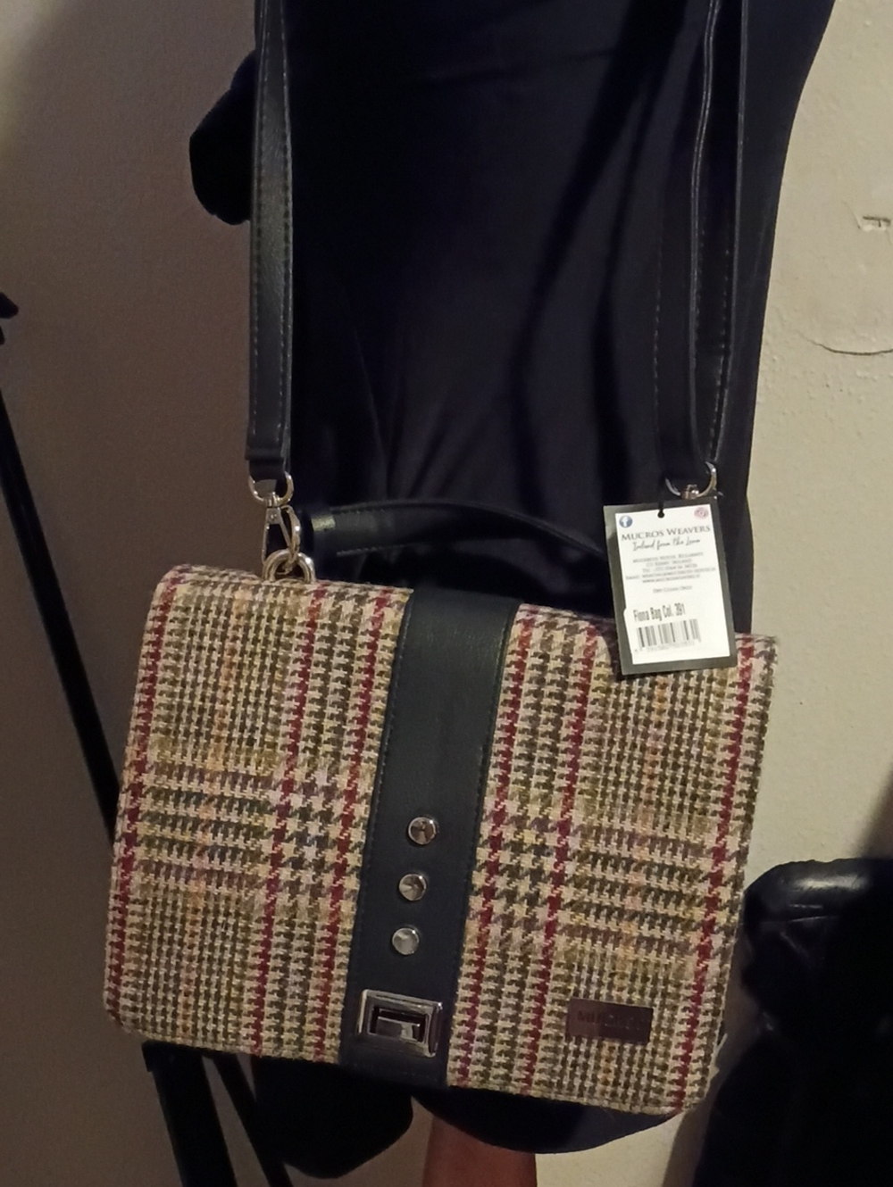 Wellsford Plaid Crossbody Bag in Multi-Color